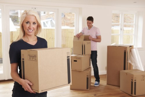 Household storage solutions in a Bloomsbury home interior